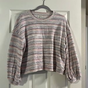 Madewell colorful cropped knit